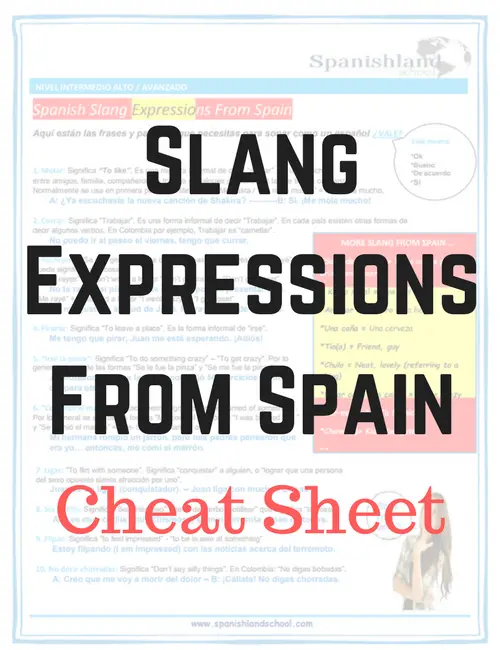 Slang expressions from Spain